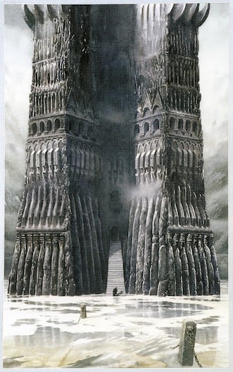 Orthanc, illustrated by Alan Lee